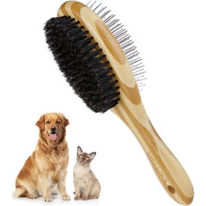 Jgd-Double Face Brosse Animaux Toilettage, 2 En 1 Brosse Chiens Et Chats Pour Peigne Et Massage, Outils De Chien Chat De Toilettage Pour Les Chiens Chats Cheveux Courts Et Longs - Neuf
