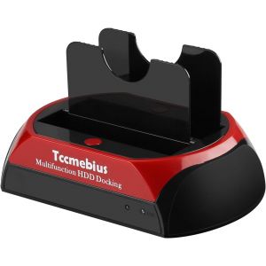USB 2.0 Station d'accueil pour Disque Dur, TCC-S867-DE USB 2.0 &agrave; SATA IDE Dual Slots Bo&icirc;tier de Disque Dur Externe, pour 2.5 ""3.5"" SSD IDE SATA I/II/III HDD - Neuf