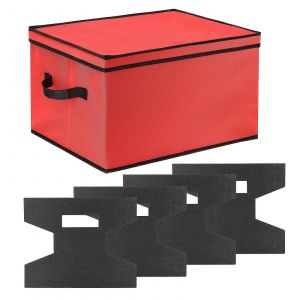 Ornement De No&euml;l De Stockage, Polyvalent Compartiments De Rangement Pour Les Vacances De La D&eacute;coration De Conteneur, De Protection Mat&eacute;riau Durable Avec Claire Logement Et - Neuf