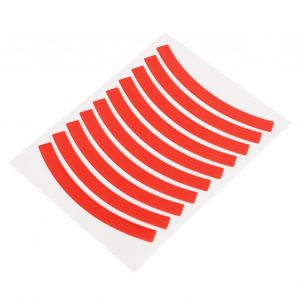 Autocollants Reflechissants Pour Roues De Velo D'equilibre Pour Enfants, Bandes Adhesives De Securite Pour Roues De Velo D'equilibre Pour Enfants, Rouge Vif - Neuf