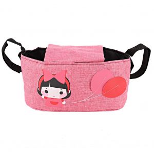 Sac De Rangement Multifonction A Suspendre Pour Poussette, Porte-Biberon, Porte-Gobelet (Filles) - Neuf