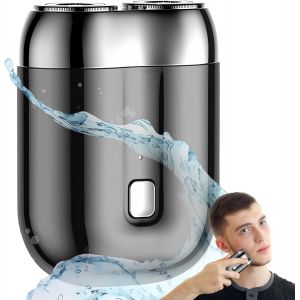 Mdy-Mini Rasoir De Voyage, Rasoir Electriques Hommes, Rasoir A Moteur A Double Tête, Rechargeable, Etanche, Portable Et Puissant, Pour Peau Sèche Et Humide, Pour La Tête, Le Visage - Neuf