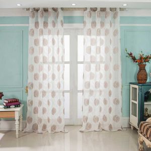 Paire De Voilages "Coquillages - Neuf