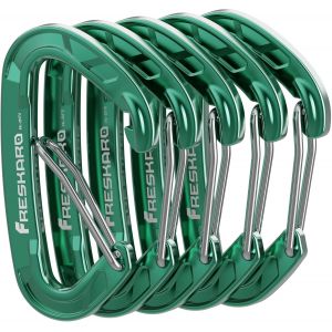 Jgd-5pcs Mousqueton D&eacute;gaines, Aluminium 7075, 8kn-816kg, Mousquetons Avec Ressort Acier Inoxydable, Solide Ultra Resistant, Pour Clef, Sac &Agrave; Dos, Randonn&eacute;e, Mini 6cm, Multi-Couleurs Arc-En-Ciel - Neuf