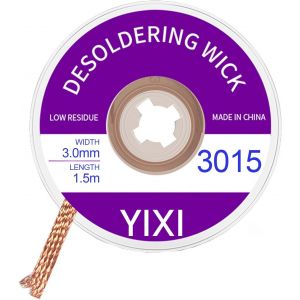 3.0mm*1.5m tresse a dessouder,Tresse de retrait de soudure,Tresse à Dessouder,mèche de soudure tresse a dessouder,Fil de Trèsse dessouder,pour des composants électriques précis - Neuf