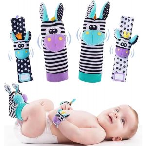 Mdy-Hochet Bebe, Poignet Et Chaussettes Hochet, Jouet Bebe 0 3 6 Mois, 0-9 Mois Jouet Nouveau Né Garçon Fille - Neuf