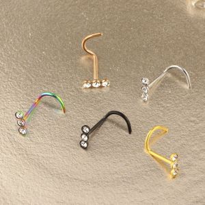 Lot De 15 Anneaux De Nez En Acier Inoxydable Et Titane, Petits Bijoux Pour Piercing, Pour Lèvres, Ongles, Sourcils, Nez - Neuf