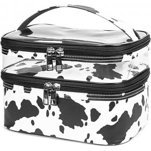 de Maquillage Portable Double Couche de Toilette Imperm&eacute;able Grande capacit&eacute; Sac Cosm&eacute;tique de Voyage Vanity Case avec Brosse Compartiment (Or 5) - Neuf