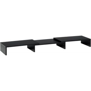 SUBZONAL-Rehausseur &eacute;cran PC extensible bureau support d'&eacute;cran de 80-117 cm support moniteur &agrave; longueur et angle r&eacute;glables, pour ordinateur portable, ordinateur, PC, noir - Neuf