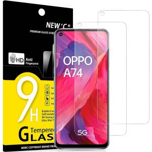 MEVRONISSHOP-Lot de 2, Verre Tremp&eacute; pour Oppo A54 5G, Oppo A74 5G, Film Protection &eacute;cran efficace contre les Rayures - sans Bulles - Ultra R&eacute;sistant (0,33mm HD Ultra Transparent) Duret&eacute; 9H Glass - Neuf