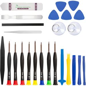 Kit d'Outils de R&eacute;paration de T&eacute;l&eacute;phone avec Tournevis de Pr&eacute;cision et Outils de Levier d'ouverture Adapt&eacute; pour Smartphones Tablettes Montre Lunettes 25 en 1 - Neuf