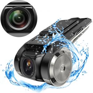 Car Mini Dash Cam for Android Car Radio, USB DashCam with 170&deg; Wide Angle Car Camera Night Vision DVR Recorder Support G-Sensor, ADAS, Loop Recording - Neuf