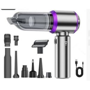 Aspirateur &agrave; Main sans Fil 4en1,22000PA,3 Vitesses,Moteur sans Balais Souffleur de Poussi&egrave;re,Vaporisateur Comprim&eacute;,Portable Mini Aspirateur pour Voiture,Cuisine,canap&eacute;,Bureau,Poils d'animaux - Neuf