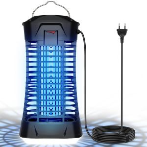 Outdoor Anti-Mosquito Lamp, Blue Light Anti-Mosquito Light, Ipx4 Waterproof, Anti-Fly Lamp, Uv Anti-Mosquito Lamp Indoor, 4200 V Blue Light Fly Kills, Electric Fly Killer - Neuf