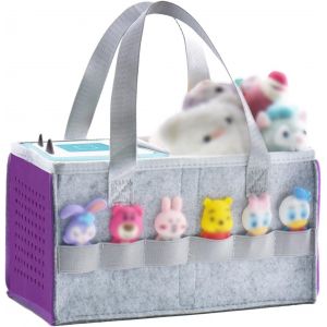 Sansh-Sac De Transport Pour Toniebox Starter Set Et Accessoires, Sac De Rangement En Feutre Pour Figurine Tonies Et Toniebox Étui De Transport Tonies Avec Poignée Pour Toniebox Et Accessoires (Violet - Neuf