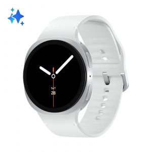Samsung Galaxy Watch8 Galaxy Watch 8 1.3" AMOLED 40 mm Num&eacute;rique 438 x 438 &Eacute;cran tactile Argent Wifi GPS (satellite) - Neuf