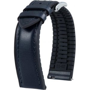 Eryi-Bracelet Montre En Cuir 22mm 21mm 20mm 19mm 18mm 16mm 14mm Cuir Ciré À L'huile Et Silicone Hybrid Bracelets De Montre À Dégagement Rapide Pour Homme Femme 6 Couleurs - Neuf