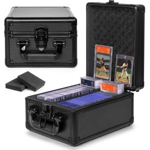 Chenquansarl-Boîte De Rangement Pour Cartes Graduées, Support Pour Slabs Psa, Boîte Rigide Pour Stockage De Cartes De Collection Pour Cartes Sportives, Top Loaders, One Touch - 2 Rangs - Neuf