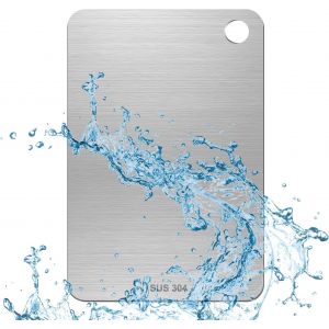 Planche &Agrave; D&eacute;couper En Titane Et Acier Inoxydable, Planche A Decouper 304 Inox Pour Cuisine, Planche &Agrave; D&eacute;couper Double Face De Alimentaire, Antibact&eacute;rien, Pour Viande, Fruits, L&eacute;gumes, 29&times;19.5cm - Neuf