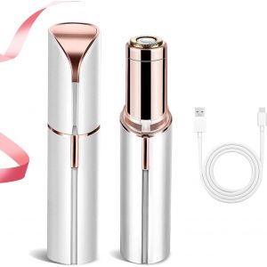 Oayew-Epilateur Visage Femme, Epilateur Visag Et Indolore Doux, Rasoir Visage Femme Electrique Rechargeable Usb,Conception Ultra Silencieuse,Adapt&eacute; Aux L&egrave;vres, Au Visage - Neuf