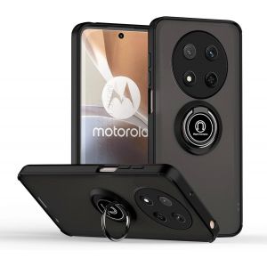 Kal-Coque Bumper Pour Honor Magic7 Lite/Magic 7 Lite/Honor X9c Avec Anneau, Housse De Protection Avec Anneau Magnétique 360°. Étui Robuste Antichoc Coque. Noir - Neuf