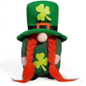 Gnomes en peluche, d&eacute;coration pour la Saint-Patrick, lutin irlandais, scandinave, su&eacute;dois, Tomte, elfe, jouet, cadeau - Neuf