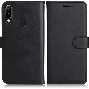 KALANKA-&Eacute;tui pour Huawei Y6 2019/Honor 8A, en cuir synth&eacute;tique, avec compartiment pour cartes, pour Huawei Y6 2019/Honor 8A, noir - Neuf