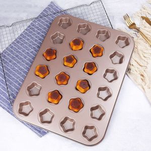 Hjlian Moule A Gateau Antiadhesif En Forme D'etoile A Cinq Branches, Ideal Pour La Cuisine Et La Patisserie - Neuf