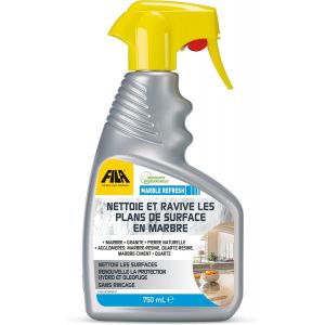 MARBLE REFRESH,Spray Nettoyant Marbre Cuisine,Nettoie et Redonne du Lustre aux Plan en Pierre Naturelle e Plan de Travail Cuisine,Produit Entretien Marbre,750ml - Neuf