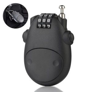 Mini-C&acirc;ble Antivol Polyvalent : Antivol L&eacute;ger &Agrave; Combinaison Pour V&eacute;los, Casques, Bagages Et Plus Encore ; R&eacute;initialisation Facile, Conception Durable Et Antivol. - Neuf