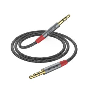Cable Jack[3M] 3.5 Male Male Cable Audio,Tissage en Nylon Double Jack,Pour Smartphones,Cable Auxiliaire, Voiture, St&eacute;r&eacute;o, Compatible avec IPod, IPad,Haut - parleur, Echo - Neuf
