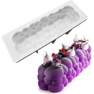 Jexnovashop-Moule &Agrave; G&acirc;teau Mousse Moule En Silicone Pour Cuisson Des Desserts Bougie Parfum&eacute;e Diy Magic Ball Convient Pour Brownie Au Chocolat,Gel&eacute;e,Cr&egrave;me Glac&eacute;e,G&acirc;teau Au Fromage,Fudge (B) - Neuf