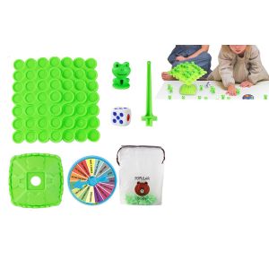 Jeu d'&eacute;quilibre des grenouilles pour enfants - Jeu de plateau multijoueur avec 50 grenouilles et plateau d'&eacute;quilibre - Neuf