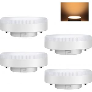 Kalanka-Ampoule Gx53 Led 9w, Blanc Chaud 3000k, Non Dimmable, &iquest;&iquest;Quivalent &iquest;&iquest; 71w Halog&iquest;&iquest;Ne, Ampoule Led Gx53 Spot Pour Armoires, Lot De 4 - Neuf