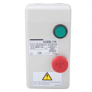 Demarreur magnetique de moteur a demarrage direct manuel irreversible 380 V 50/60 Hz (2,4-3,6 A) - Neuf
