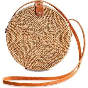 Sacs en rotin pour femme - Sac à main en osier tressé fait main, style bohème, Bali - Neuf
