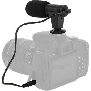 Microphone Sur Cam&eacute;ra, Microphone Vid&eacute;o Universel 3,5 Mm Mini Micro De R&eacute;duction De Bruit Avec &Eacute;ponge Coupe-Vent, Compatible Avec Les Cam&eacute;ras Cam&eacute;scopes, Pour Vlogging Vid&eacute;o De Conf&eacute;rence En[Z3052] - Neuf