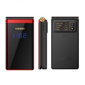 YEEMI M2 + 3G téléphone à clapet 2,84 pouces 1800mAh lampe de poche bluetooth FM Double SIM Rouge - Neuf