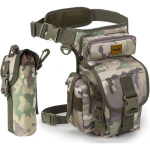 Cauc-Sac De Jambe Polyvalente - Sacoche De Cuisse P&ecirc;che Banane Molle Tactique Militaire, Sac Banane Multifonctionnel Imperm&eacute;able Pour Ext&eacute;rieur Moto Voyage Chasse Randonn&eacute;e Escalade - Sac &Agrave; Outils - Neuf