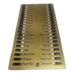 Liste D'&eacute;picerie En M&eacute;tal Liste De Courses R&eacute;utilisable Memory Reminder Board - Neuf