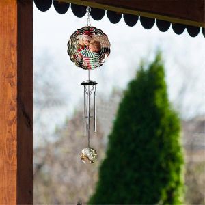Sublimation Wind Spinner Blanks Décor Extérieur,Avec 4 Tubes Épaissis - Neuf