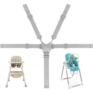 Universel Chaise Haute Harnais Réglable Enfant Président De La Sangle Avec Clip De Sécurité 5 Points, Le Confort De La Pièce Jointe Pour Chaise Haute, Poussette Et Bébé Poussette - Neuf