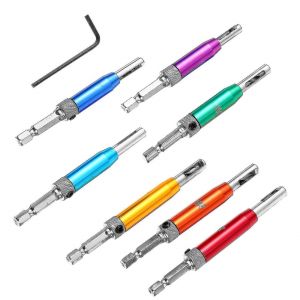 Ensemble de 7 forets HSS pour le travail du bois et la pose de charni&egrave;res - Neuf