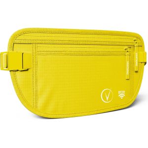 KALANKA-Sac Banane Femme Ultra Fin avec Protection RFID, Antivol Banane Homme avec Sangle Réglable, Ceinture Course à Pied Légère pour Voyage et Sport, Pochette Secrète pour Telephone et Passeport - Neuf