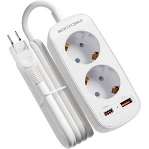 Adaptateur Prise Japon, 4 En 1 Adaptateur Japon Avec 2 Usb (Pd20W/Qc3.0), Double Prise Pour Japon, Panama, Tha&iuml;lande, Vi&ecirc;t Nam, Ta&iuml;wan, 1,5 M C&acirc;ble, Type A[Z1055] - Neuf