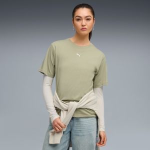 Puma T-Shirt D&eacute;contract&eacute; Ess Femme, V&ecirc;tements, Lux Army, L - Neuf