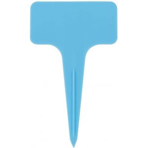 20 Pcs Étiquettes De Plantes En Plastique 10cm Forme D'arbre Pointe Fleur Plante Étiquette Pot Nom Piquet Étiquettes Marqueurs De Jardin Graines Bâtons De Plantation Pour Serre Jardin(Bleu) - Neuf