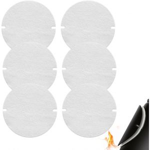 Chimney Gasket,12 X 125 Mm Gasket For Stove Pipe,Ceramic Fibre,Heat Resistant Up To 1260°C For Stove Pipe Valve (White) - Neuf