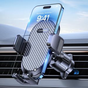 JGD-Support T&eacute;l&eacute;phone Voiture&iquest;Crochet M&eacute;tallique&iquest; Porte T&eacute;l&eacute;phone Voiture Grille d'A&eacute;ration&iquest;Un Bouton de lib&eacute;ration&iquest; Support Voiture T&eacute;l&eacute;phone avec Rotation 360&deg; pour T&eacute;l&eacute;phones 4.0''-7.2 - Neuf