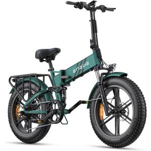 Engwe - Engine Pro 2.0 - V&eacute;lo &Eacute;lectrique Pliable - Autonomie 110km - Batterie 52v16ah - Tout Suspendu - Vert - Neuf